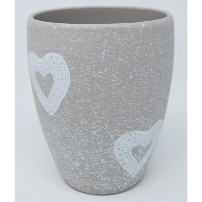MARBELLA PALYFUL-HEART cm. 13,5x16 h WHITE