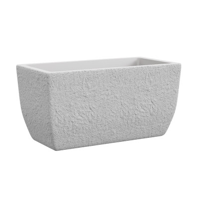 CASSETTA PETRAM CON RISERVA D'ACQUA cm. 81x42x40,4 h BIANCO PIETRA