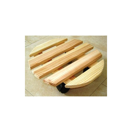 CARRELLO TONDO LEGNO cm. 35 NATURALE