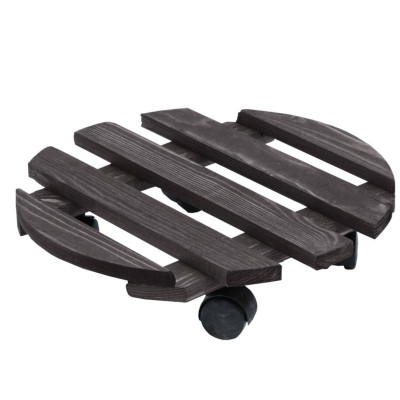 CARRELLO TONDO LEGNO cm. 35 ANTRACITE