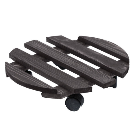 CARRELLO TONDO LEGNO cm. 35 ANTRACITE