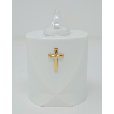 LUMINO CROSS 120gg cm. 7,2x6x11 h BIANCO