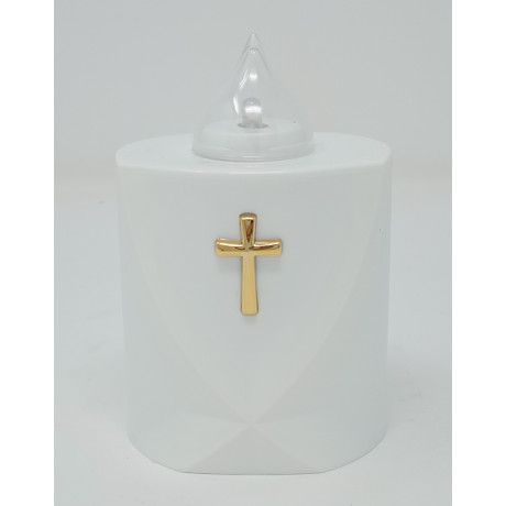 LUMINO CROSS 120gg cm. 7,2x6x11 h BIANCO