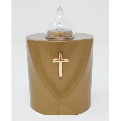 LUMINO CROSS 120gg cm. 7,2x6x11 h BRONZO