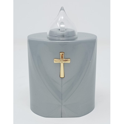 LUMINO CROSS 120gg cm. 7,2x6x11 h ARGENTO