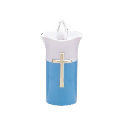 LUMINO RAFFINATO 60gg cm. 6,5x13 h BIANCO/BLU