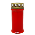 LUMINO CERA TOWER SMALL 2gg cm. 6,8x13,9 h ROSSO