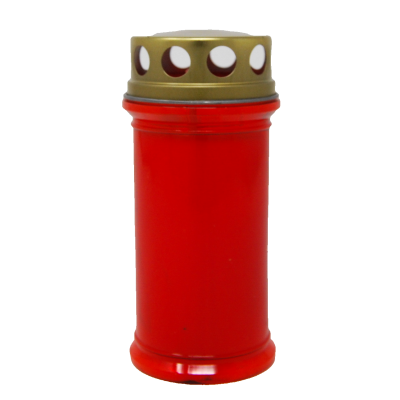 LUMINO CERA TOWER SMALL 2gg cm. 6,8x13,9 h ROSSO
