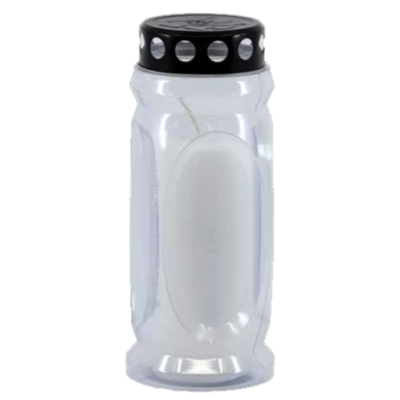 LUMINO CERA ELIPSA GOLD 4gg cm. 9,2x23,5 h WHITE