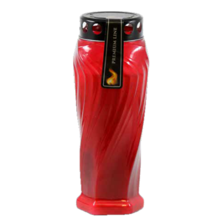 LUMINO CERA TRINNA 7D 7gg cm. 8,5x24 h RED