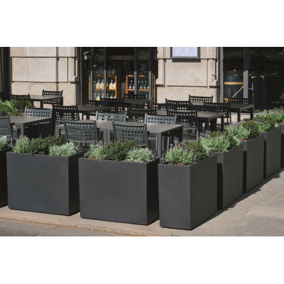 CASSETTA ALTA ANNIVERSARY 50th CON RISERVA E RUOTE cm. 75x33x65 h ANTRACITE
