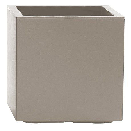 KEBE QUADRO GREENER CON RUOTE E RISERVA cm. 39,5x39,5x39,5 h TORTORA