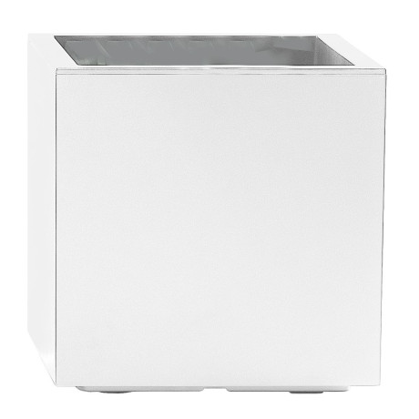 KEBE QUADRO GREENER CON RUOTE E RISERVA cm. 39,5x39,5x39,5 h BIANCO