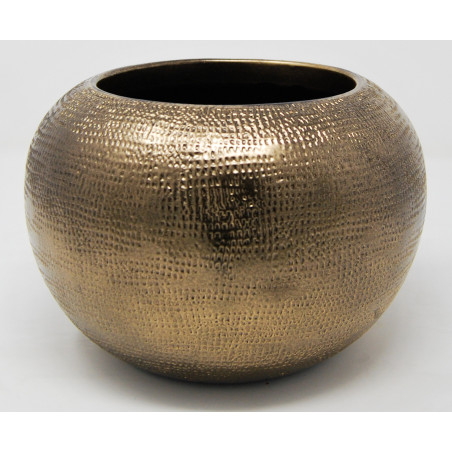 VASO ORCHIDEA LUXURY METAL cm. 19x12 h BRONZE