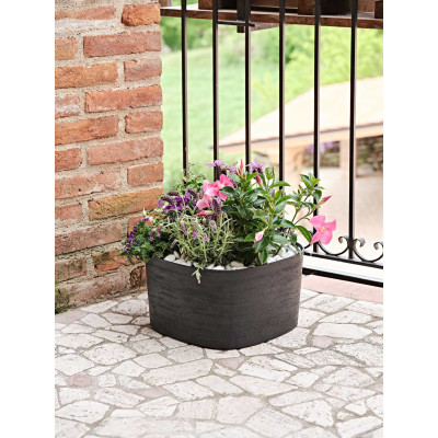 CIOTOLA RODI CON RISERVA cm. 37x37x21 h BLACK