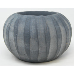 VASO ORCHIDEA VERTICAL cm. 23x13 h ANTHRACITE