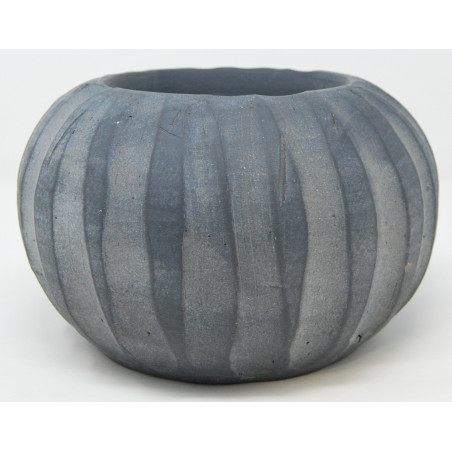 VASO ORCHIDEA VERTICAL cm. 23x13 h ANTHRACITE