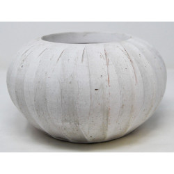 VASO ORCHIDEA VERTICAL cm. 23x13 h CREAM