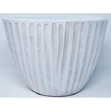 OVALE ALTO ETNA cm. 32x16x25 h WHITE