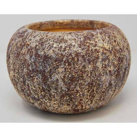 VASO ORCHIDEA LUXURY RUSTIC cm. 19x12 h PURPLE/GOLD