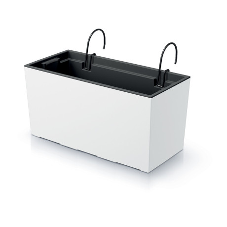 URBI CASE W CON GANCI IN FERRO cm. 39,5x18,5x19,5 h WHITE