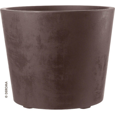 VASO MILLENNIUM CON RUOTE cm. 59x49 h BROWNSTONE