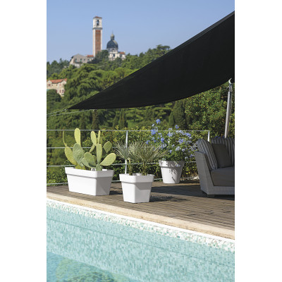 VASO MITU PAC QUADRO cm. 40x40x40 h BIANCO