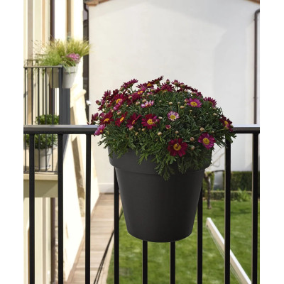 BE-UP VASO cm. 33x25x25 h ANTRACITE