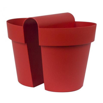 BE-UP VASO cm. 33x25x25 h ROSSO SMALTO