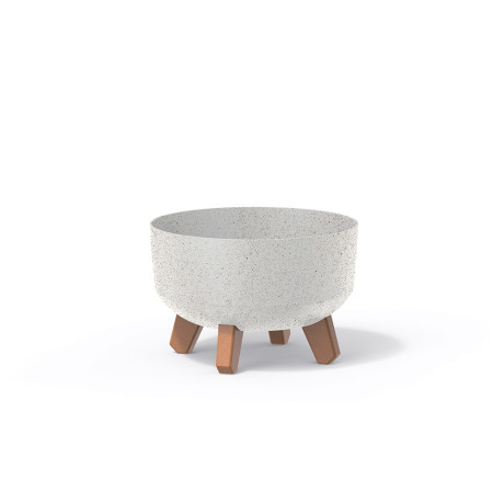 GRACIA LOW ECO WOOD cm. 23,5x15,5 h WHITE ECO