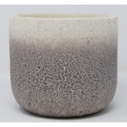 VASO FLOWER cm. 15x13 h GRIGIO