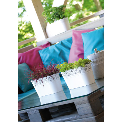 LACE CASSETTA cm. 28,5x13,5x15,5 h WHITE