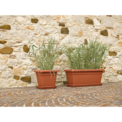 VASO KREA QUADRO TERRACOTTA