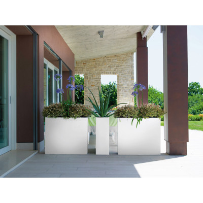 KUBE HIGH SLIM CASSETTA cm. 80x25x70 h BIANCO