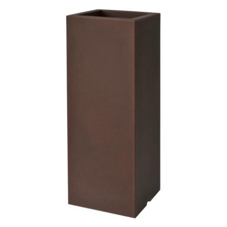 KUBE HIGH SLIM cm. 25x25x70 h RUGGINE