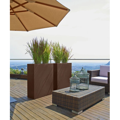 KUBE TOWER CASSETTA cm. 70x30x90 h RUGGINE